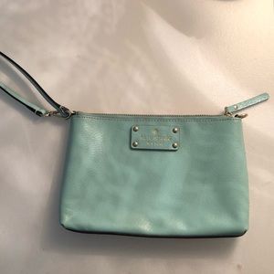 KATE SPADE - Robin Egg Large Wristlet - Vintage